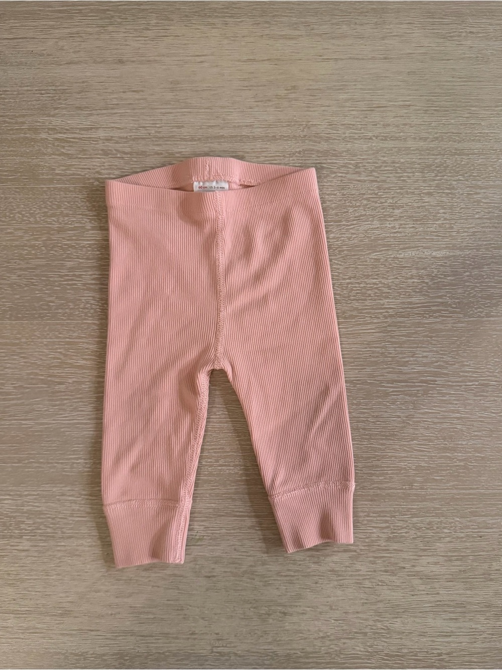 Pink Hanna Andersson Ribbed Leggings size 3-6 months